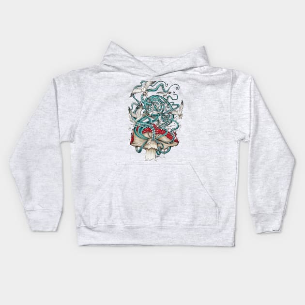 Flying The Agaric Kids Hoodie by TAOJB